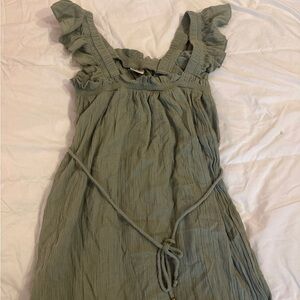 Boho maternity dress with smocking